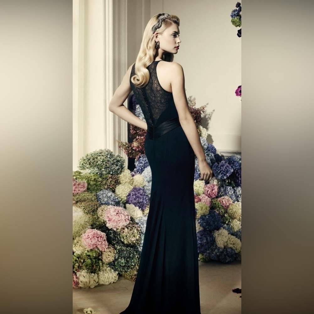 ZAC Zac Posen Black Backless Dress